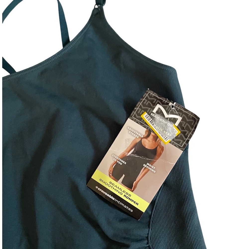 Maidenform Seamless Smoothing Romper Dark Green MST007 XL Shapewear NWT - Picture 5 of 6